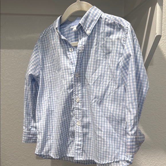 Blue Checkered Kids Shirt - Picture 1 of 3